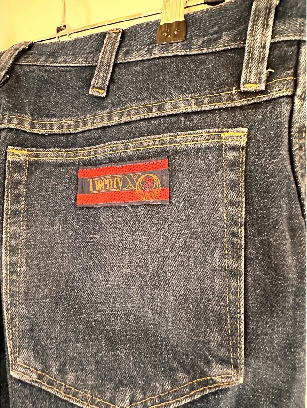 Twenty X Twenty Jeans Men’s 34x32 Dark Wash Straight Leg Vintage Denim